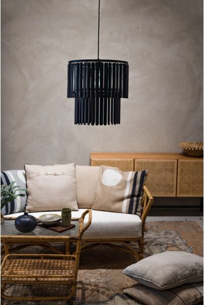 Markslöjd 108581 - Lampadario a sospensione con filo VIENTO 1xE27/40W/230V nero