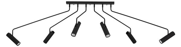 Markslöjd 108508 - Luce Spot RAMUS 6xGU10/25W/230V nero