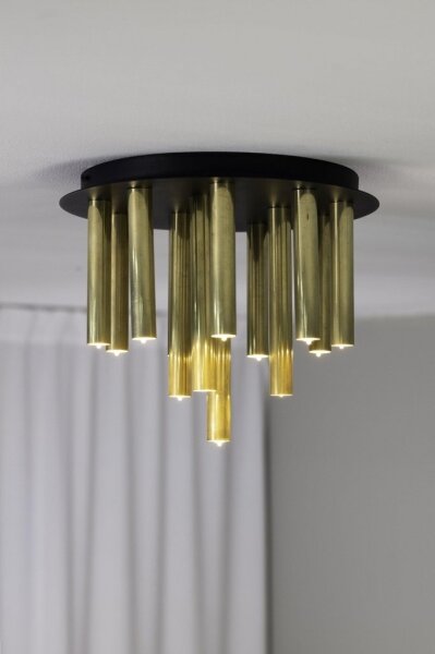 Markslöjd 108504 - Plafoniera GOCCE 13xG9/10W/230V oro/nero