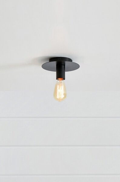 Markslöjd 108540 - Plafoniera PIATTO 1xE27/40W/230V nero