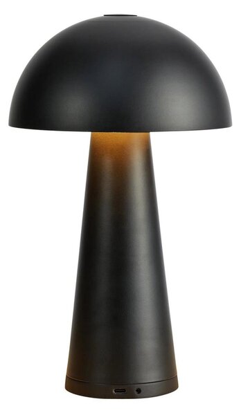 Markslöjd 108655 - Lampada ricaricabile dimmerabile LED FUNGI LED/1,5W/5V IP44 nera