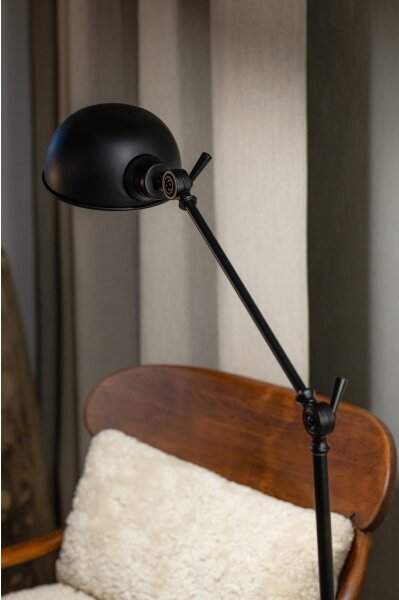 Markslöjd 108586 - Lampada con piedistallo PORTLAND 1xE27/40W/230V nero