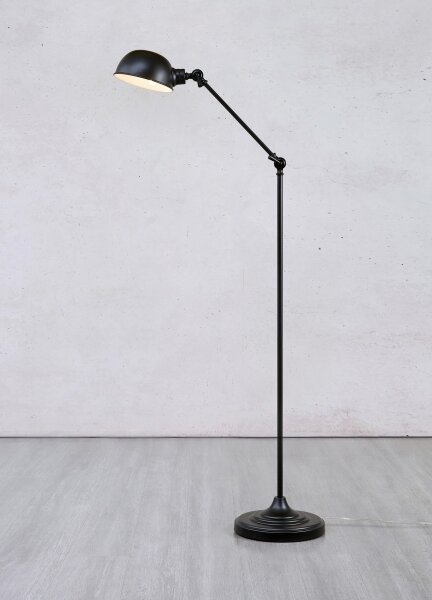 Markslöjd 108586 - Lampada con piedistallo PORTLAND 1xE27/40W/230V nero