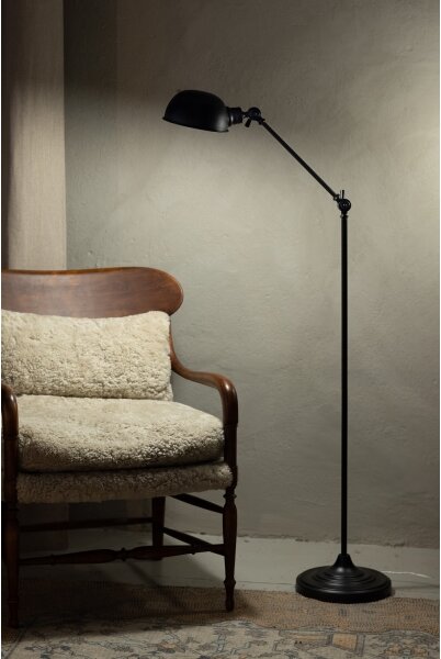 Markslöjd 108586 - Lampada con piedistallo PORTLAND 1xE27/40W/230V nero
