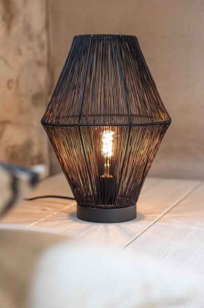 Markslöjd 108666 - Lampada da tavolo CASA 1xE27/40W/230V nero