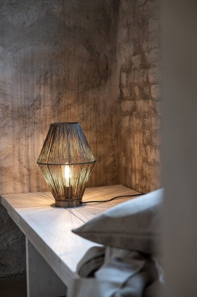 Markslöjd 108665 - Lampada da tavolo CASA 1xE27/40W/230V ottone