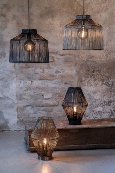 Markslöjd 108666 - Lampada da tavolo CASA 1xE27/40W/230V nero