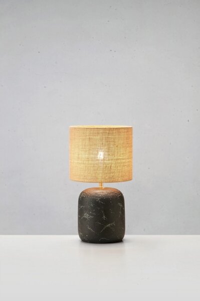 Markslöjd 108683 - Lampada da tavolo MONTAGNA 1xE14/40W/230V 32 cm beige/nero