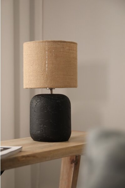 Markslöjd 108683 - Lampada da tavolo MONTAGNA 1xE14/40W/230V 32 cm beige/nero