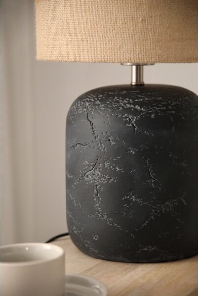 Markslöjd 108684 - Lampada da tavolo MONTAGNA 1xE14/40W/230V 45 cm beige/nero