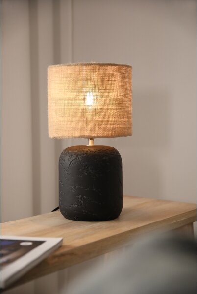 Markslöjd 108683 - Lampada da tavolo MONTAGNA 1xE14/40W/230V 32 cm beige/nero