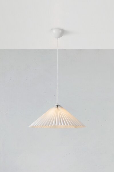 Markslöjd 108711 - Lampadario a sospensione con filo PLISADO 1xE27/40W/230V diametro 50 cm bianco