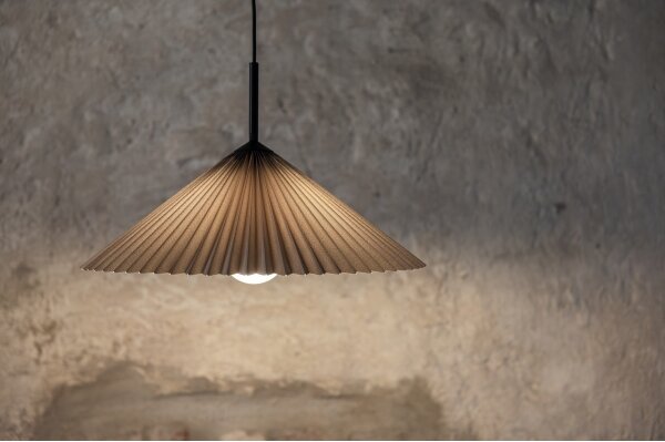 Markslöjd 108709 - Lampadario a sospensione con filo PLISADO 1xE27/40W/230V diametro 50 cm grigio