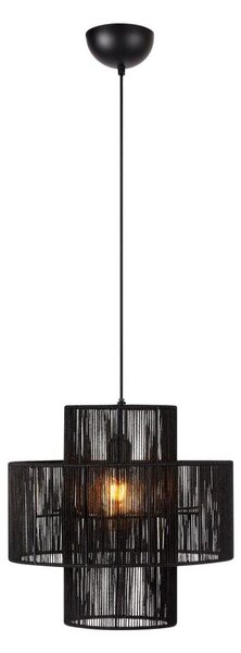 Markslöjd 108766 - Lampadario a sospensione con filo SOGA 1xE27/40W/230V nero