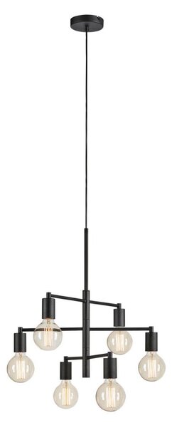 Markslöjd 108717 - Lampadario a sospensione con filo CIELO 6xE27/40W/230V nero