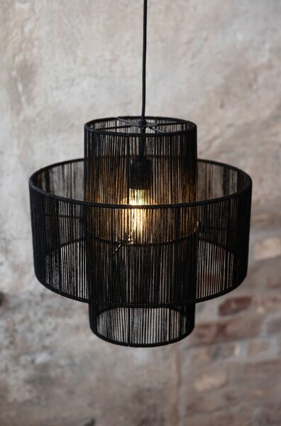 Markslöjd 108766 - Lampadario a sospensione con filo SOGA 1xE27/40W/230V nero