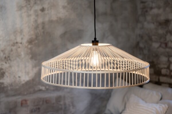 Markslöjd 108783 - Lampadario a sospensione con filo TAPA 1xE27/40W/230V beige/bambù