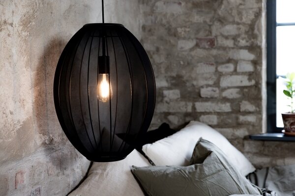 Markslöjd 108795 - Lampadario a sospensione con filo FLORENCE 1xE27/40W/230V nero