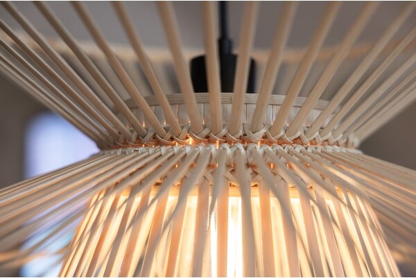 Markslöjd 108785 - Lampadario a sospensione con filo DUPLICI 1xE27/40W/230V beige/bambù