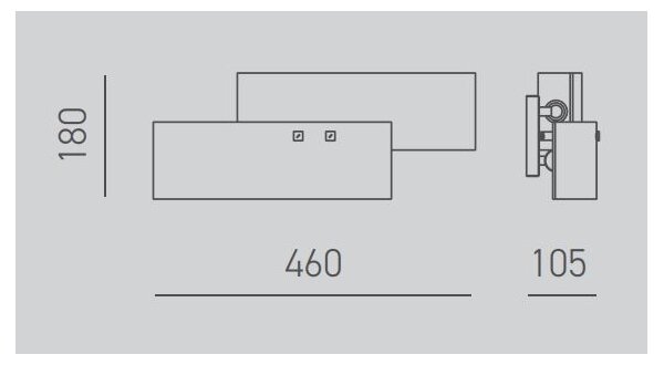 Gea Luce LARA A P oro - Applique LARA 2xE14/42W/230V oro