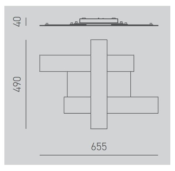 Gea Luce DOHA P P T - Plafoniera LED DOHA LED/30W/230V 65,5 cm beige