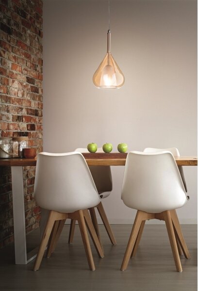 Fabas Luce 3481-40-125 - Lampadario a sospensione con filo LILA 1xE27/40W/230V oro