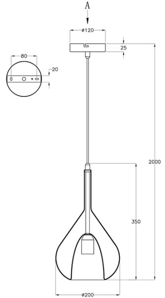 Fabas Luce 3481-40-241 - Lampadario a sospensione con filo LILA 1xE27/40W/230V limpido