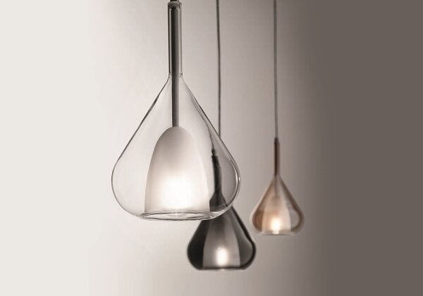 Fabas Luce 3481-40-241 - Lampadario a sospensione con filo LILA 1xE27/40W/230V limpido