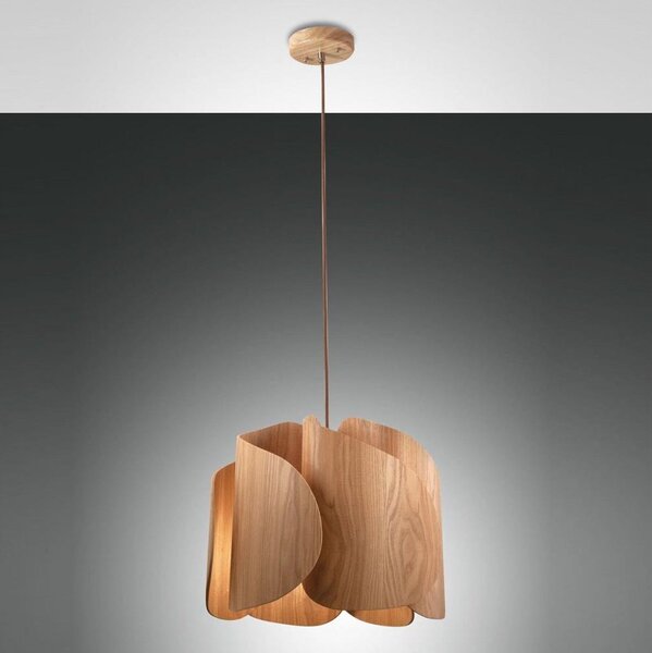 Fabas Luce 3672-40-132 - Lampadario a sospensione con filo PEVERO 1xE27/40W/230V legno