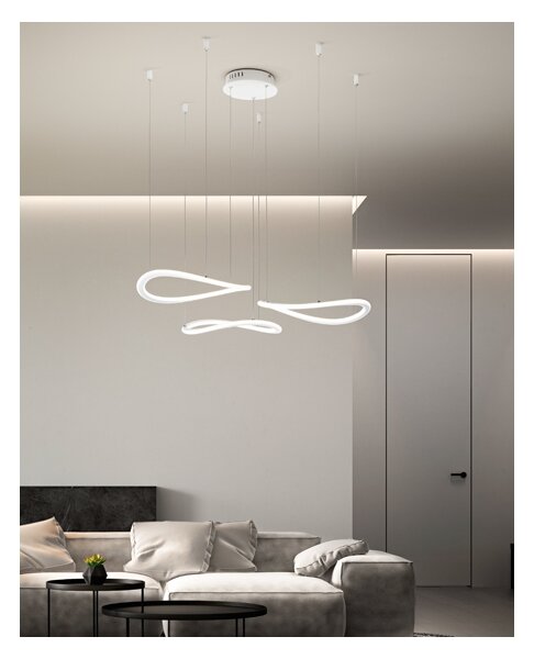 Fabas Luce 3711-47-102 - Lampadario LED a sospensione con filo TIRRENO LED/50W/230V