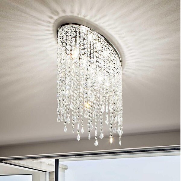 Ideal Lux - Plafoniera in cristallo RAIN 3xE14/40W/230V cromo lucido