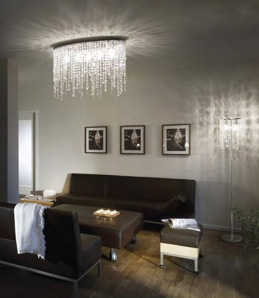 Ideal Lux - Plafoniera in cristallo RAIN 3xE14/40W/230V cromo lucido