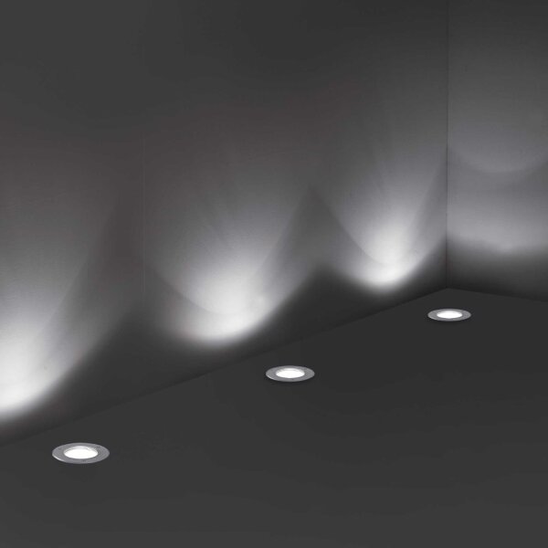 Ideal Lux - Lampada segnapasso da esterno PARK 1xGU10/20W/230V IP65 cromo