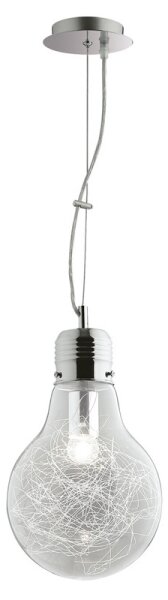 Ideal Lux - Lampadario a sospensione con filo 1xE27/60W/230V diametro 22 cm