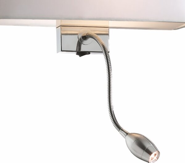 Ideal Lux - Lampada da parete flessibile HOTEL LED 1xE27/60W + LED/1,5W/230V