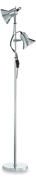Ideal Lux - Lampada da terra POLLY 2xE27/60W/230V in cromo lucido