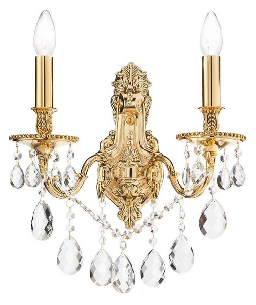 Ideal Lux - Applique di cristallo GIOCONDA 2xE14/40W/230V oro