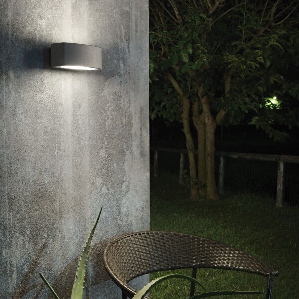 Ideal Lux - Applique da esterno ANDROMEDA 1xE27/60W/230V IP55 antracite