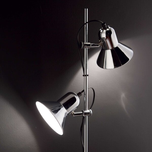 Ideal Lux - Lampada da terra POLLY 2xE27/60W/230V nera
