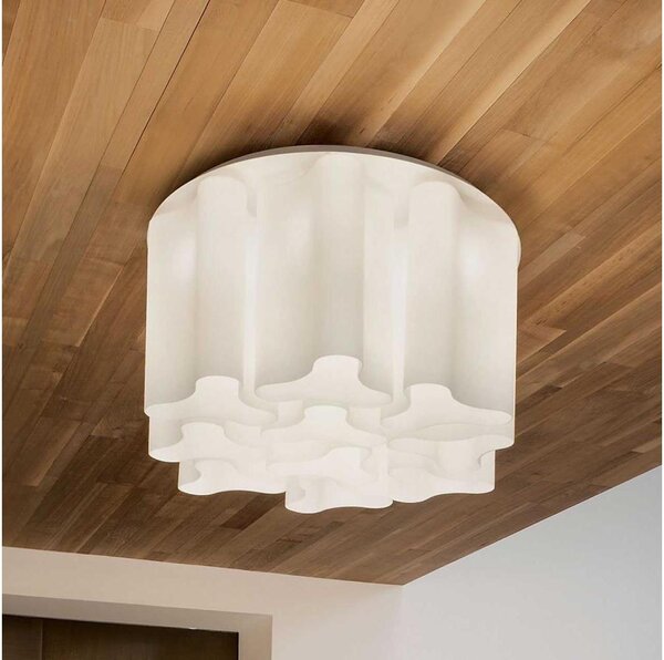 Ideal Lux - Plafoniera COMPO 10xE27/52W/230V diam. 73,5 cm bianca