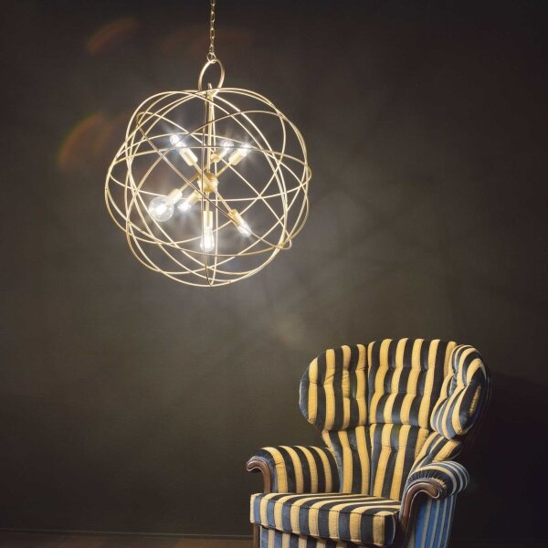 Ideal Lux - Lampadario a catena KONSE 7xE27/60W/230V