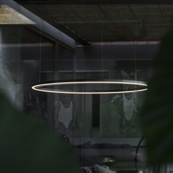 Ideal Lux - Lampadario a sospensione con filo LED dimmerabile ORACLE S LED/40W/230V 4000K diametro 70 cm nero