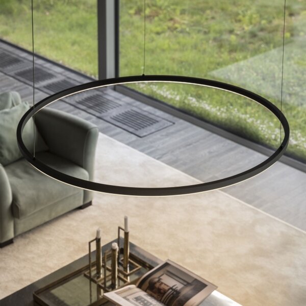 Ideal Lux - Lampadario a sospensione con filo LED dimmerabile ORACLE S LED/40W/230V 4000K diametro 70 cm nero