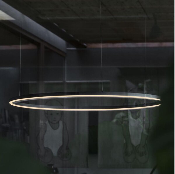 Ideal Lux - Lampadario a sospensione con filo LED dimmerabile ORACLE S LED/40W/230V 4000K diametro 70 cm nero