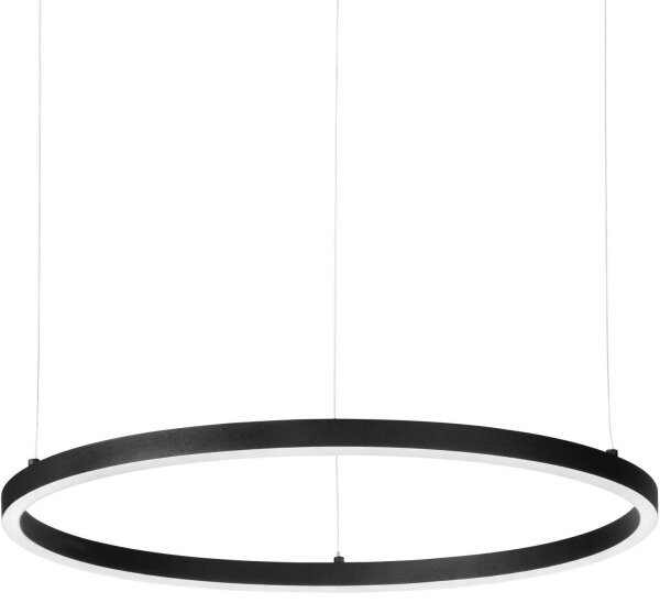 Ideal Lux - Lampadario LED con cavo ORACLE SLIM LED/42W/230V 3000K diam. 90 cm nero