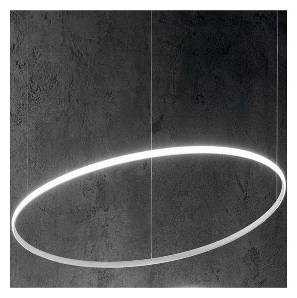 Ideal Lux - Lampadario LED a sospensione con filo HULAHOOP LED/28W/230V 3000K diametro 61 cm CRI 90 bianco