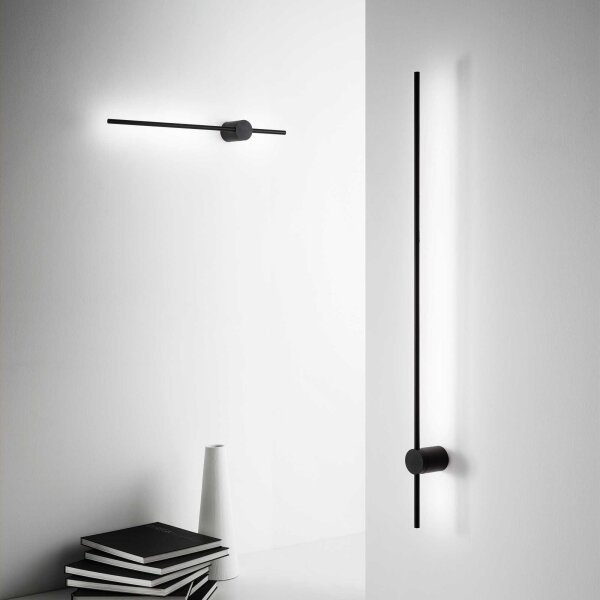 Ideal Lux - Applique a LED ESSENCE LED/12W/230V 3000K 70 cm CRI 90 nero