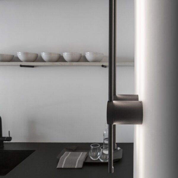 Ideal Lux - Applique a LED ESSENCE LED/12W/230V 3000K 70 cm CRI 90 nero