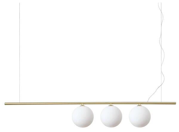 Ideal Lux - Lampadario LED a sospensione con filo PERLINE 3xG9/3W/230V oro