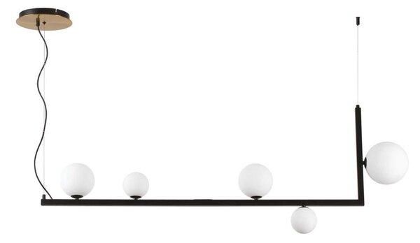 Ideal Lux - Lampadario LED a sospensione con filo BIRDS 5xG9/3W/230V nero/oro
